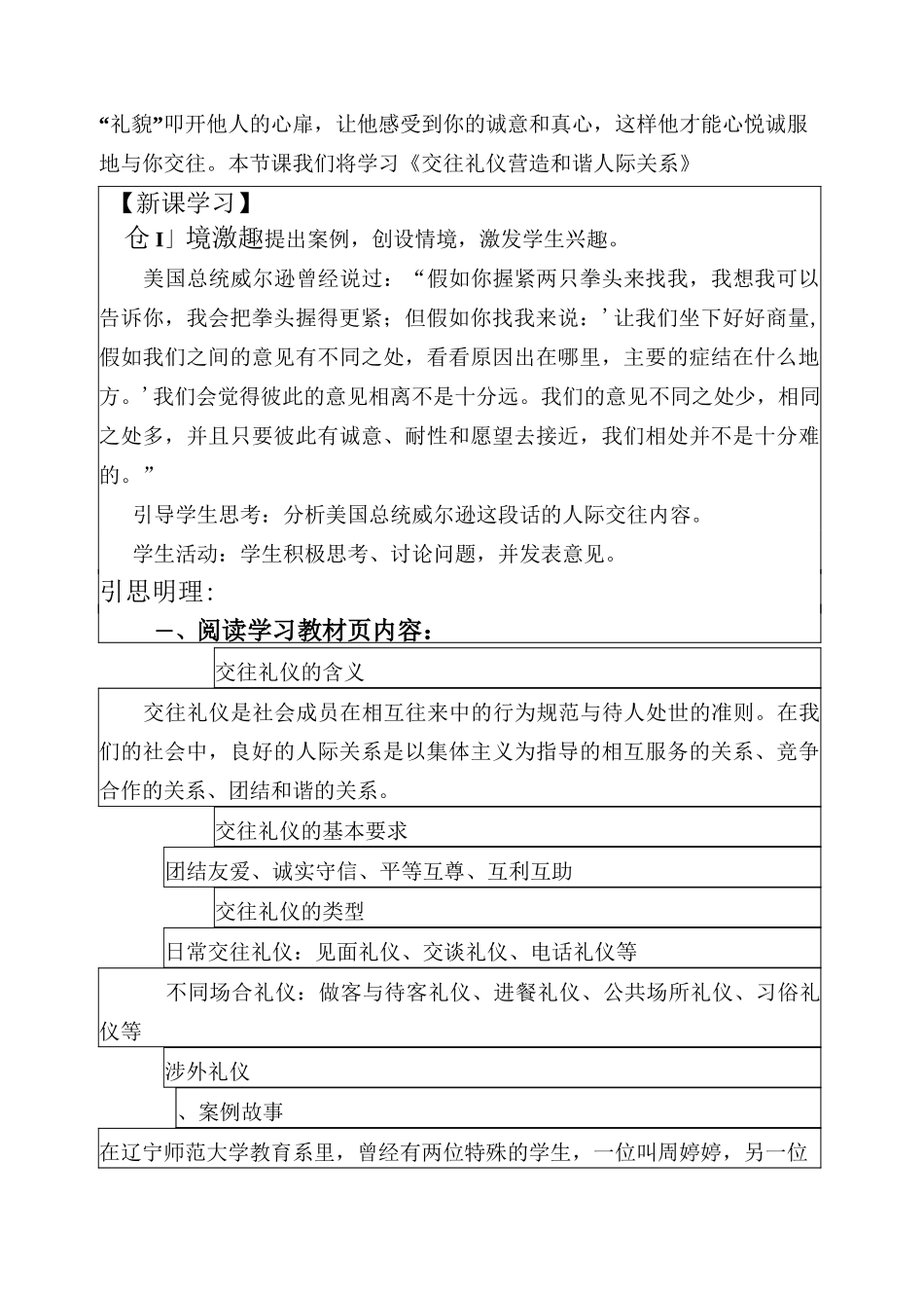 交往礼仪教案解答_第2页