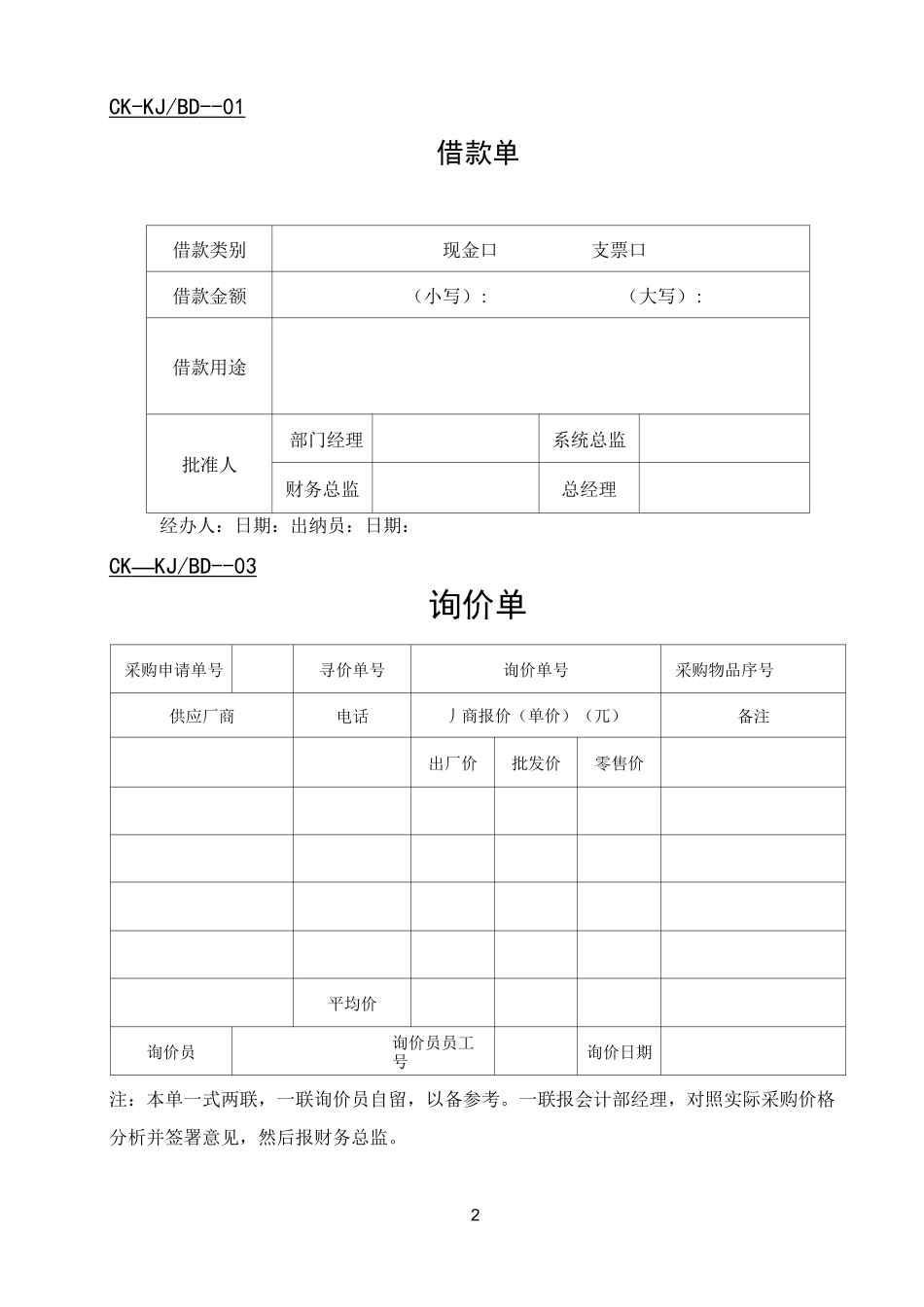 财务模板大全  财会—财务_第2页