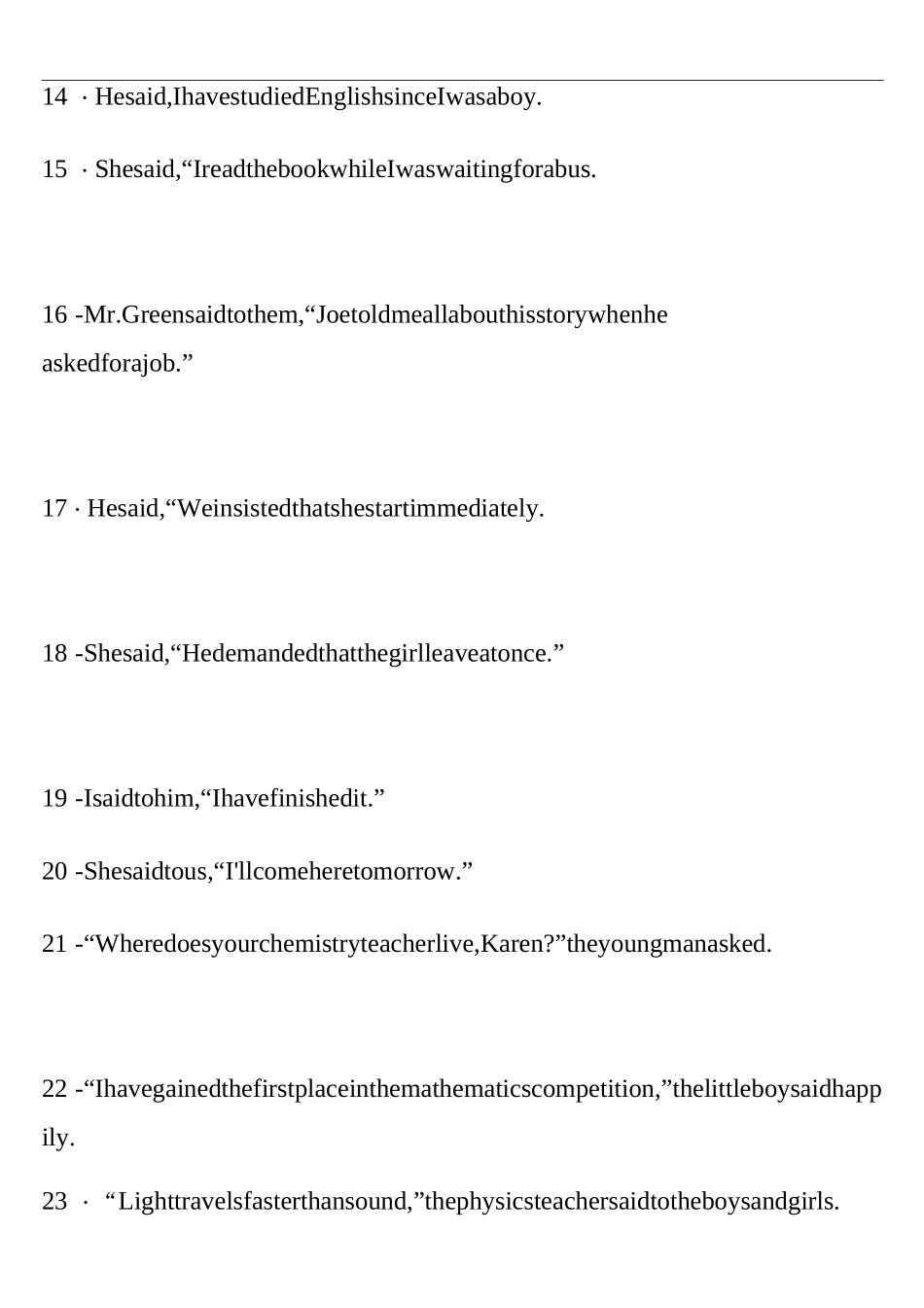 英语：直接引语变间接引语练习题_第2页