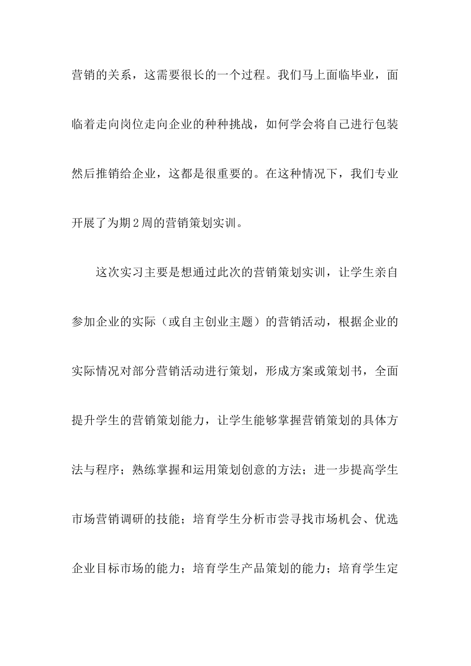 2024精选策划实习报告范文7篇_第3页