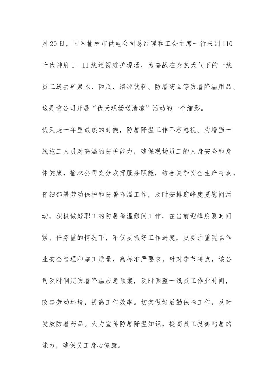 2024组织开展送清凉活动总结-_第2页