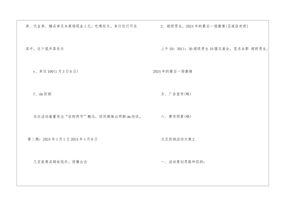 2024经典元旦促销活动方案5篇_第3页