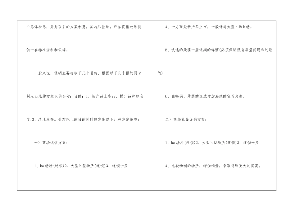 2024经典啤酒的促销方案5篇_第2页