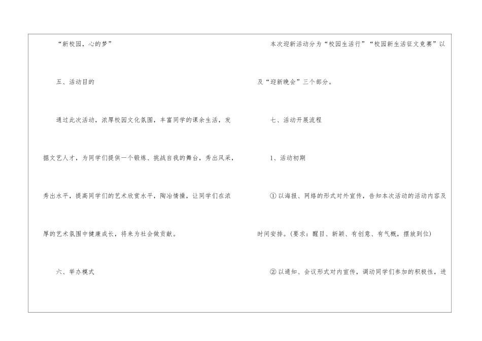 2024经典大学迎新晚会策划书5篇_第3页