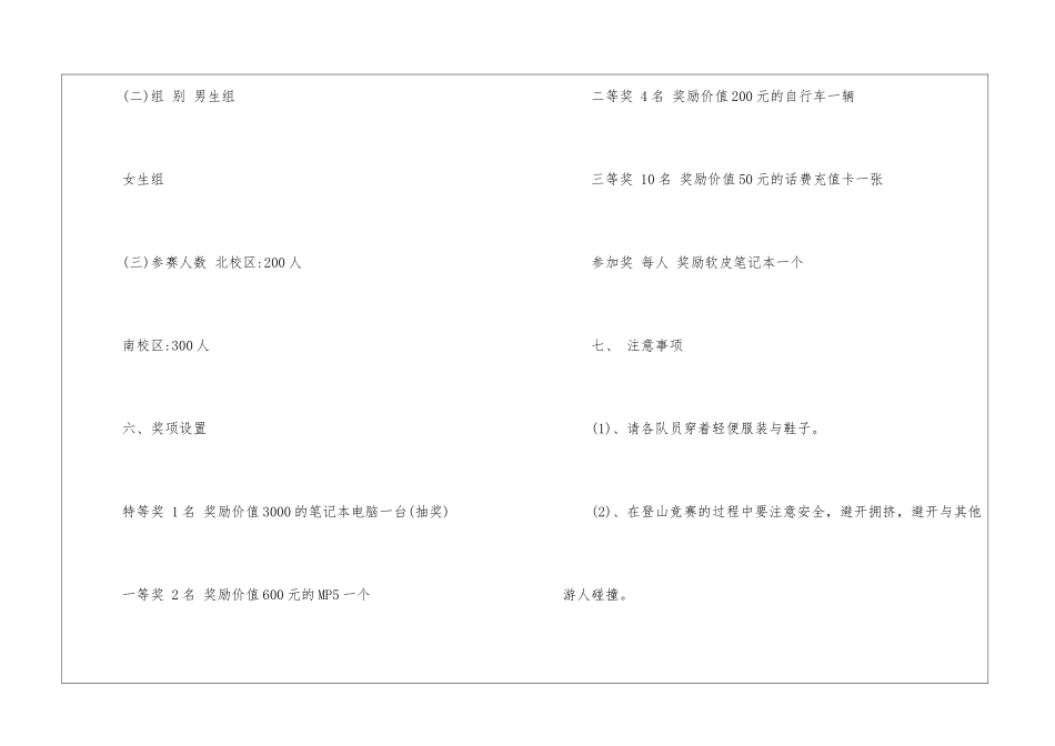 2024经典大学生户外策划方案5篇_第3页