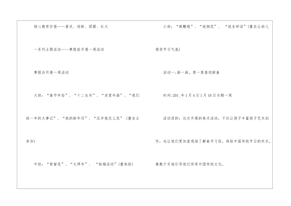 2024经典幼儿园年的主题活动方案_第2页
