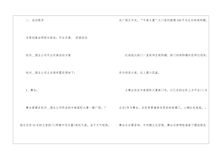 2024经典新店开业促销活动方案_第2页