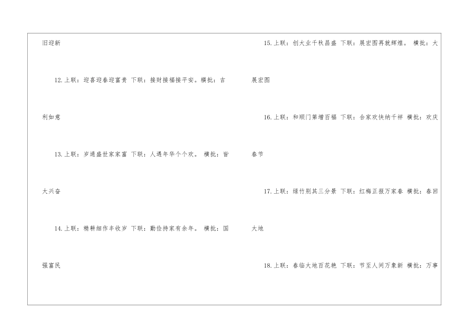 2024经典春节对联带横批_第3页