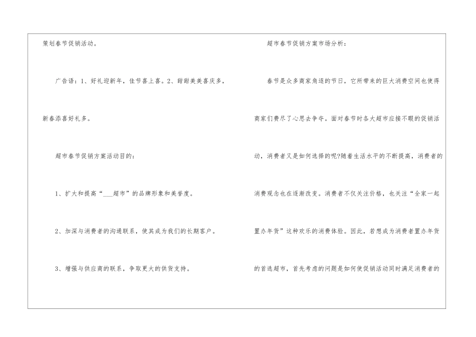 2024经典超市新年促销方案5篇_第2页