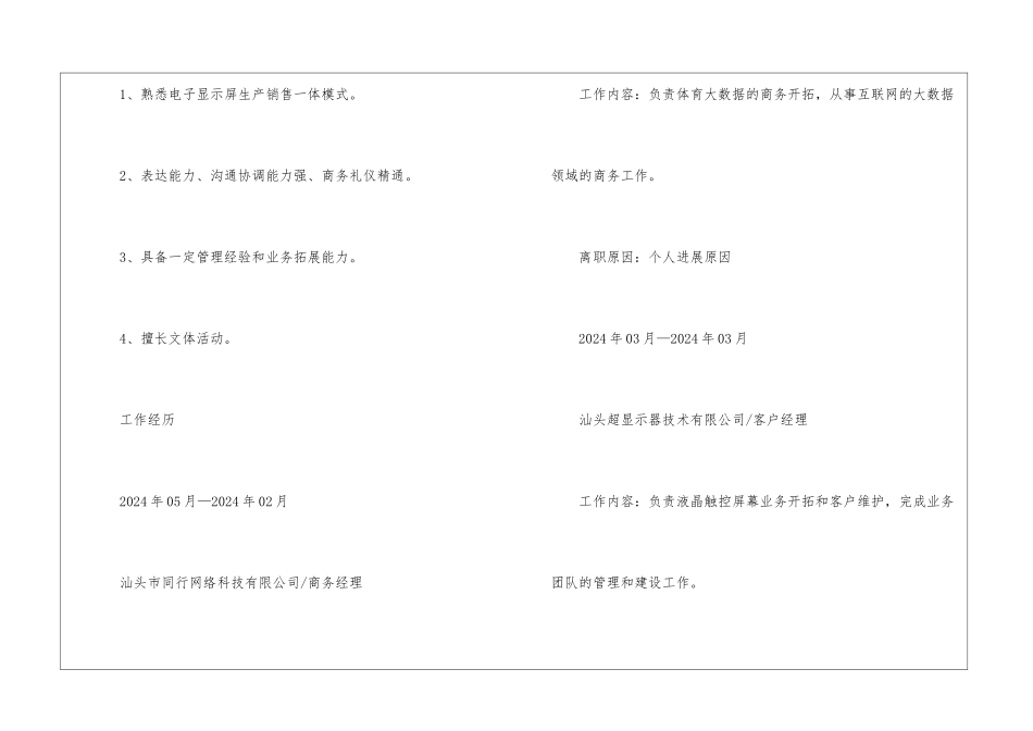 2024网络销售专员个人面试简历范本_第3页