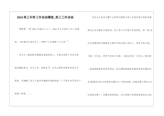 2024美工年终工作总结模版-美工工作总结