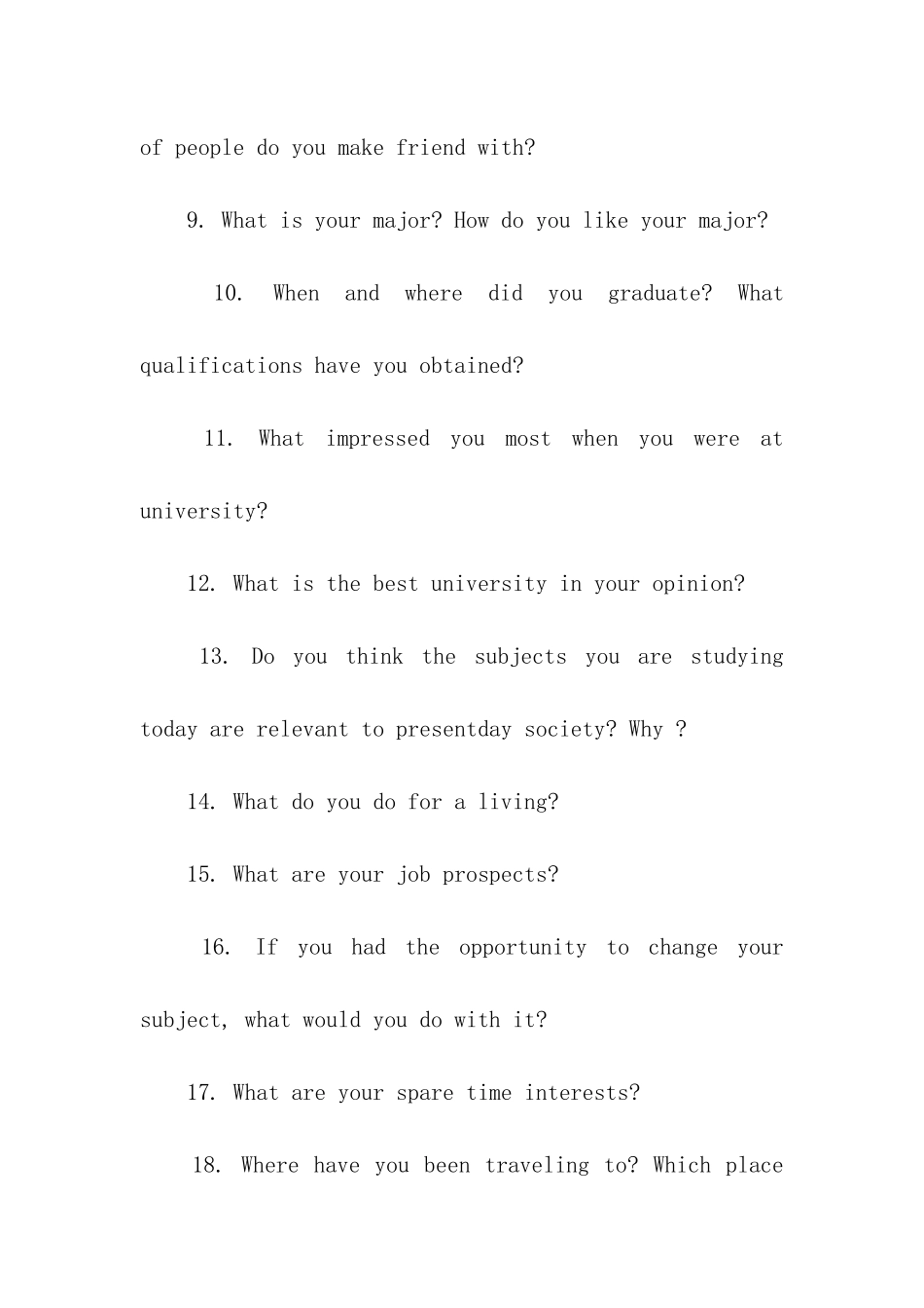 2024考研英语复试口语常见问题及回答常用句型_第2页