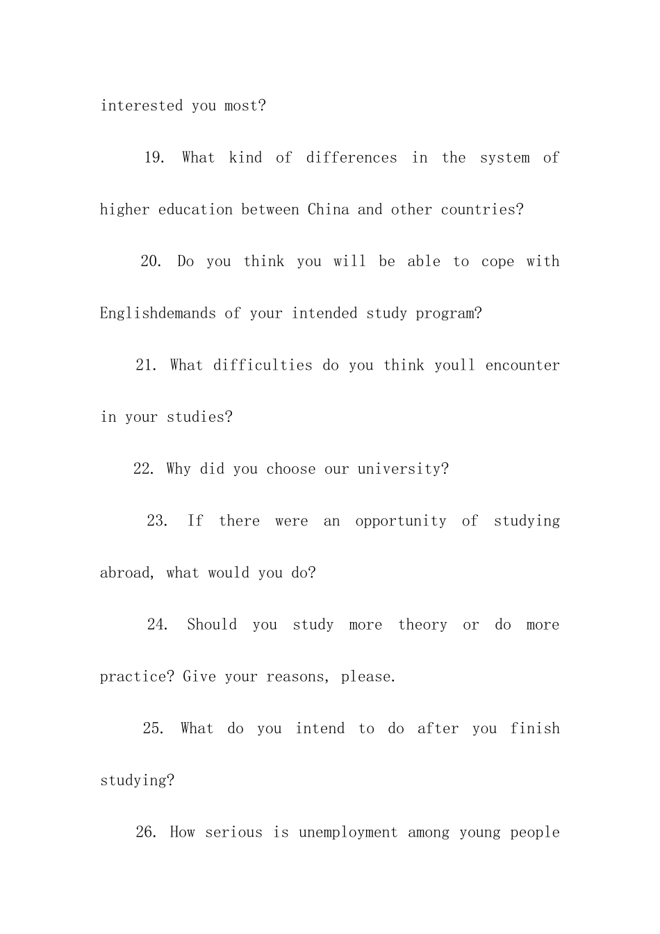2024考研英语复试口语常见问题及回答常用句型_第3页