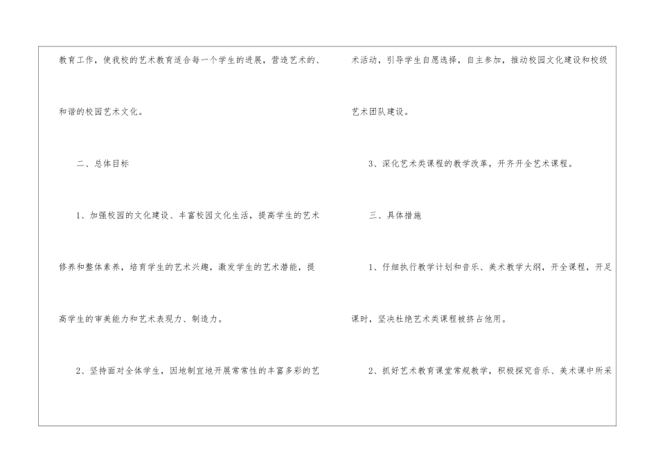 2024艺术培训学校工作计划_第2页