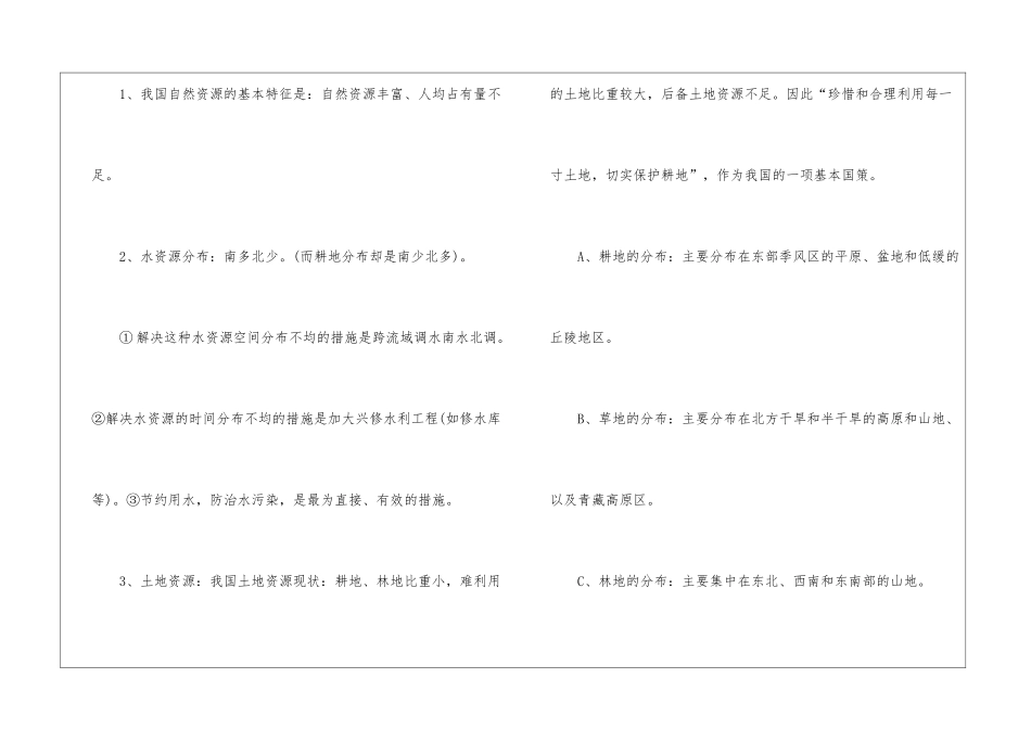 2024苏科版初中地理中考考点必背_第3页