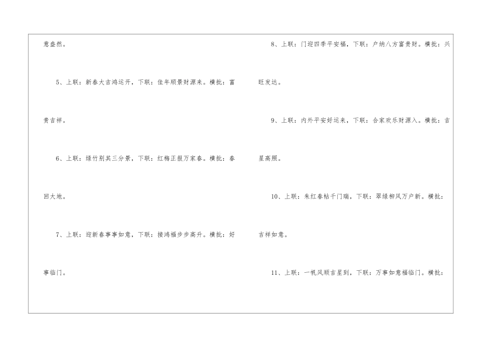 2024虎年春节经典对联通用100副_第2页