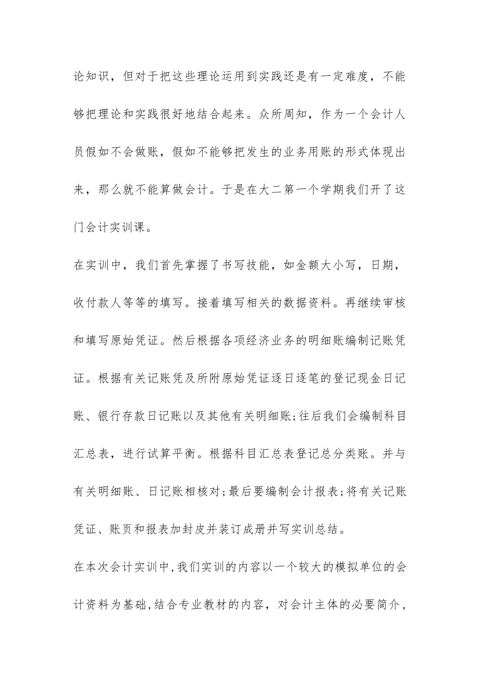 2024财务会计实训报告-_第2页