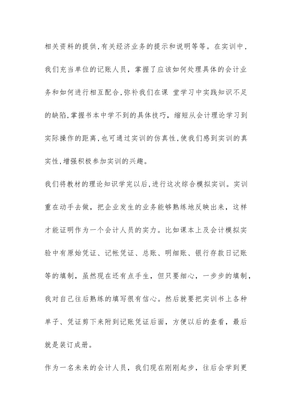 2024财务会计实训报告-_第3页