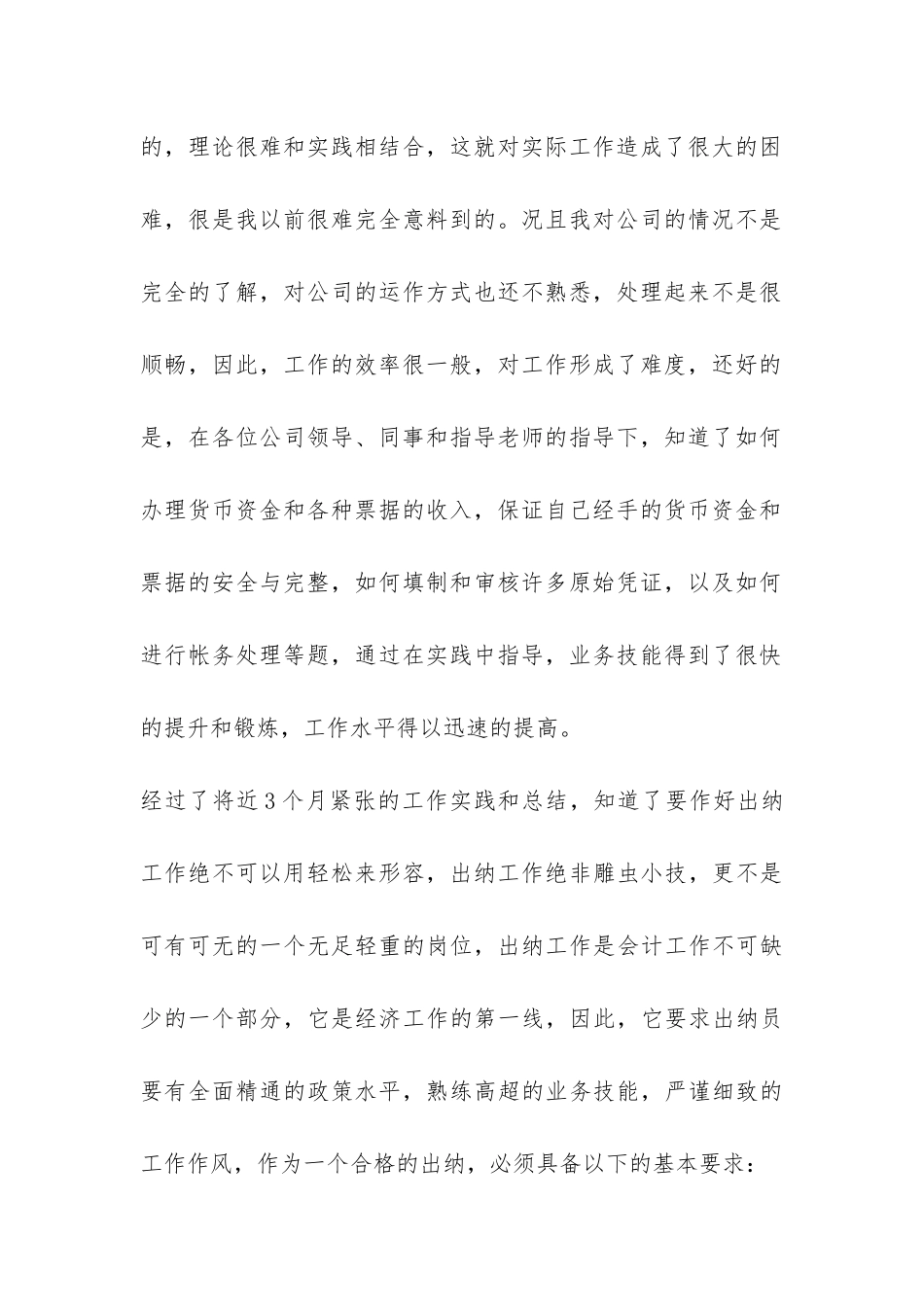 2024财务出纳个人总结-_第2页