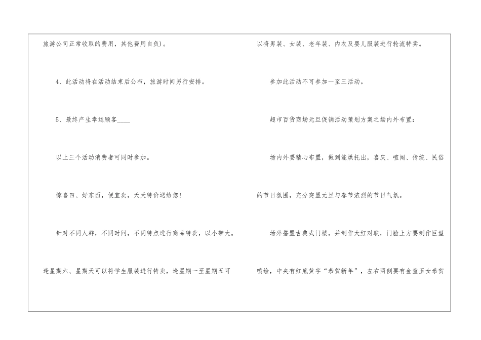 2024超市元旦促销方案最新_第3页