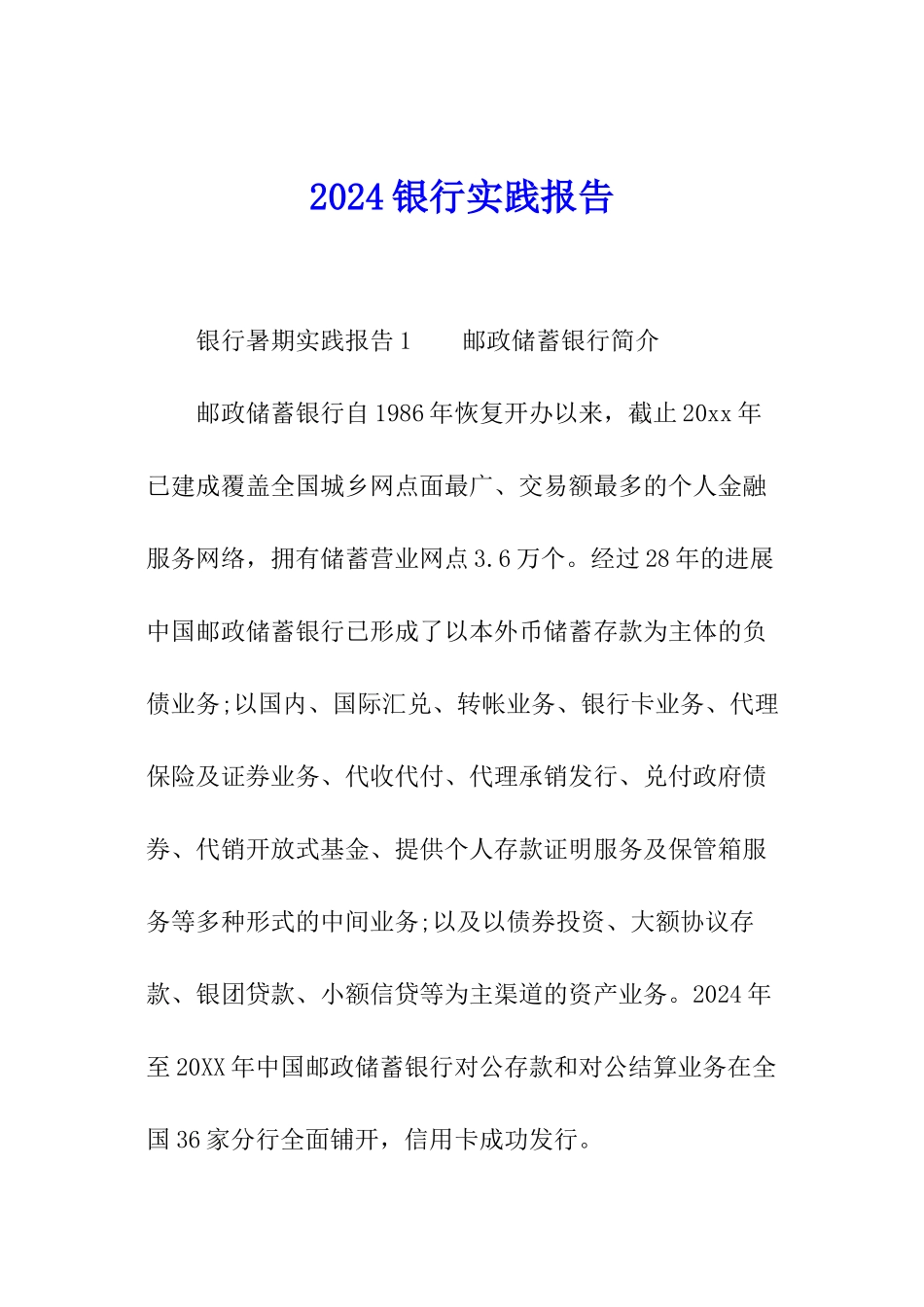 2024银行实践报告_第1页