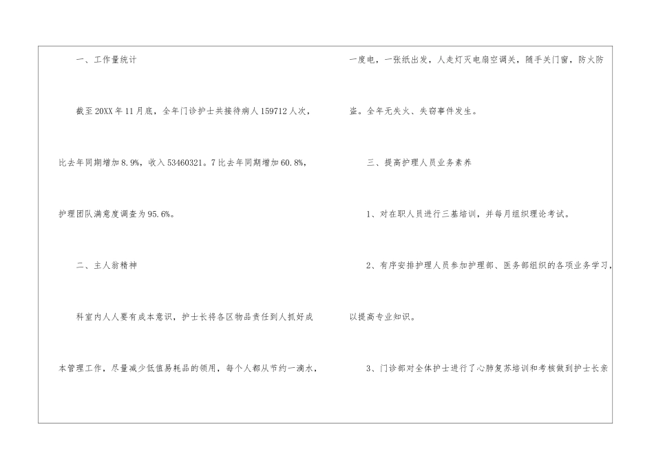 2024门诊部护士年终个人工作总结_第2页