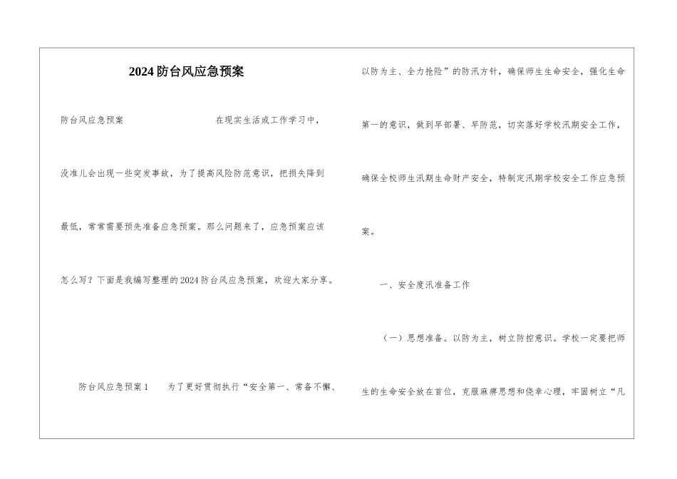 2024防台风应急预案_第1页
