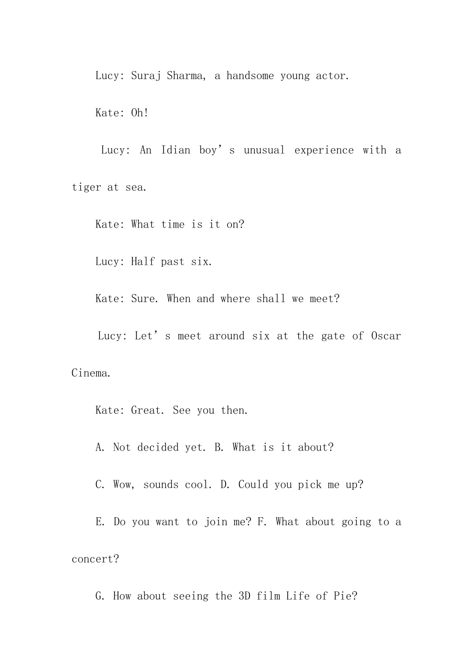 2024陕西高考英语题节选_第2页