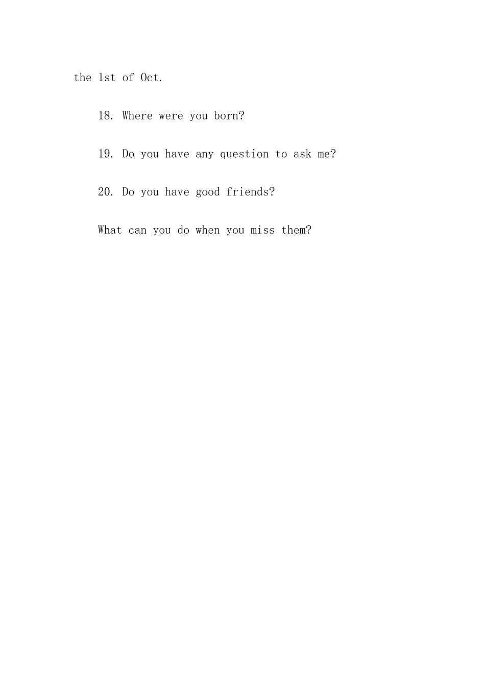 2024香港小学英文面试常见问题_第3页