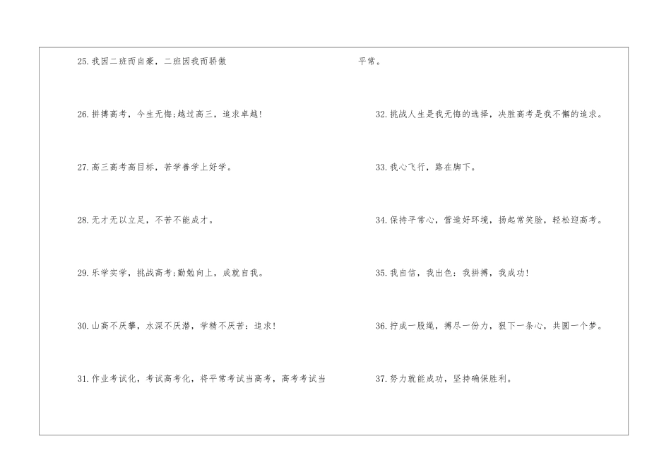 2024高考冲刺口号_第3页