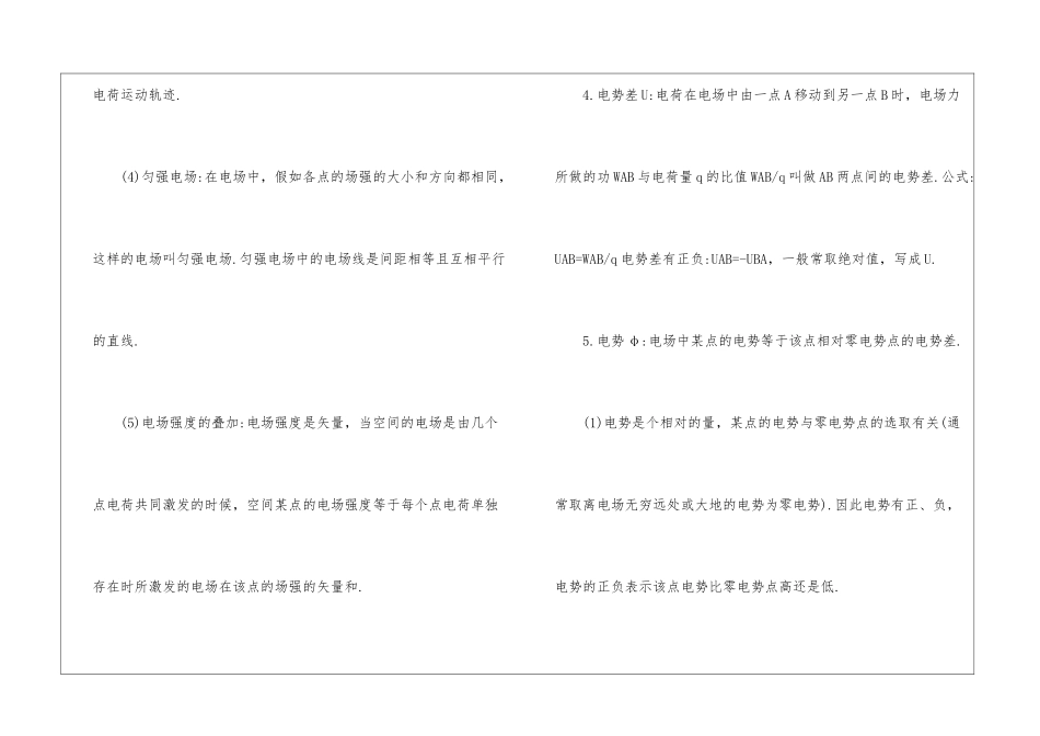 2024高考物理电场知识点_第3页