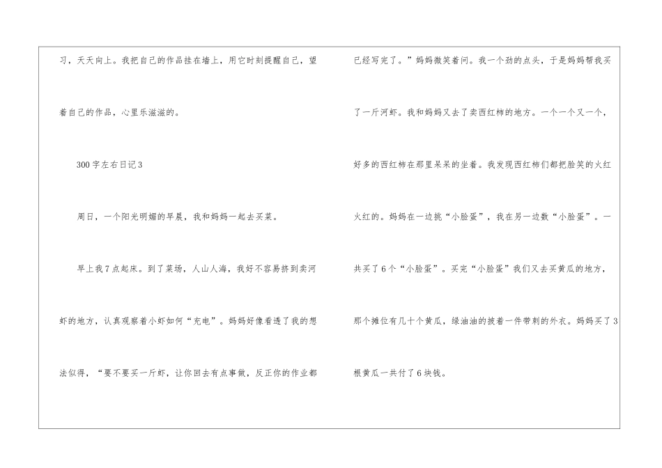 300字左右日记10篇_第3页