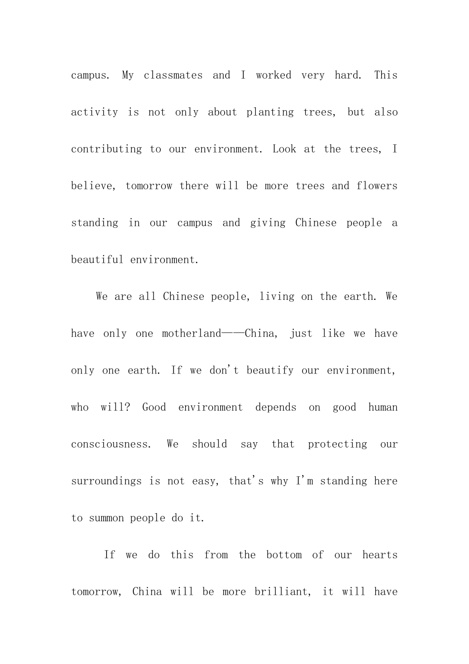 3分钟英语演讲稿：明天会更好_第3页