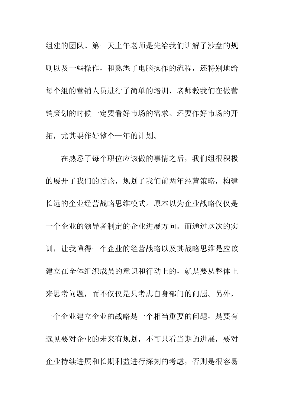 ERP沙盘模拟的实训报告_第2页