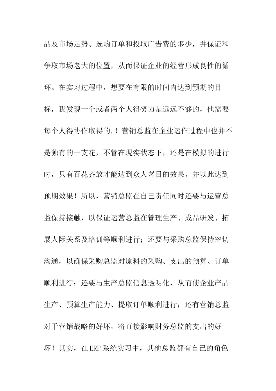 erp沙盘模拟实训报告_第2页