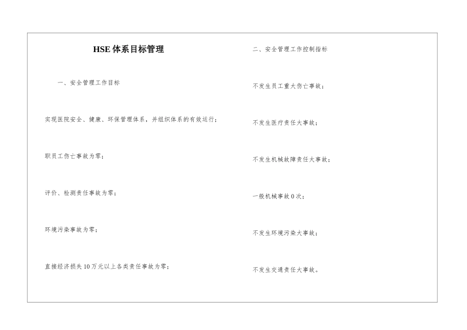 HSE体系目标管理_第1页