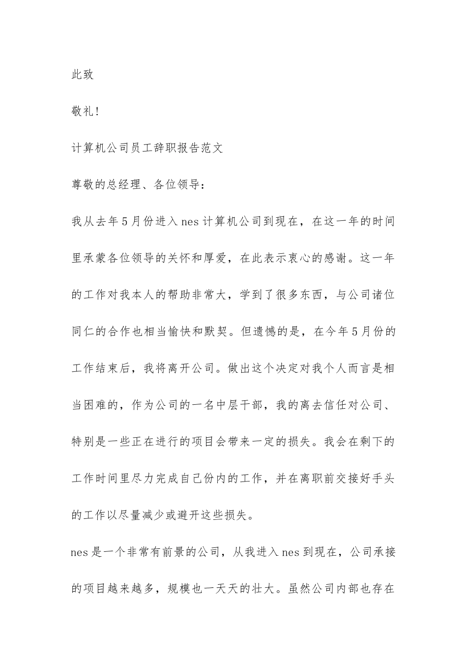 IT互联网公司辞职报告-_第2页