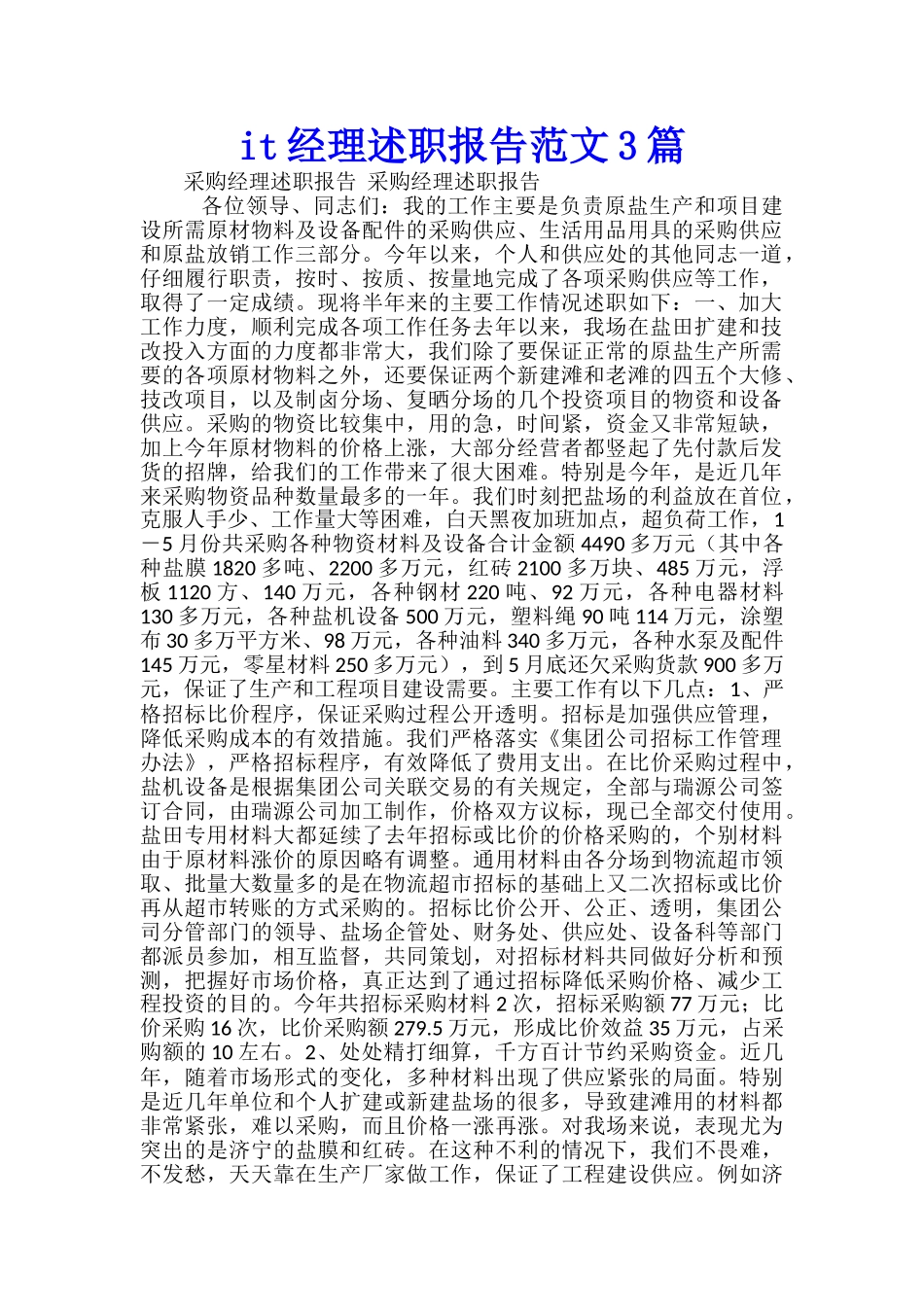 it经理述职报告范文3篇_第1页
