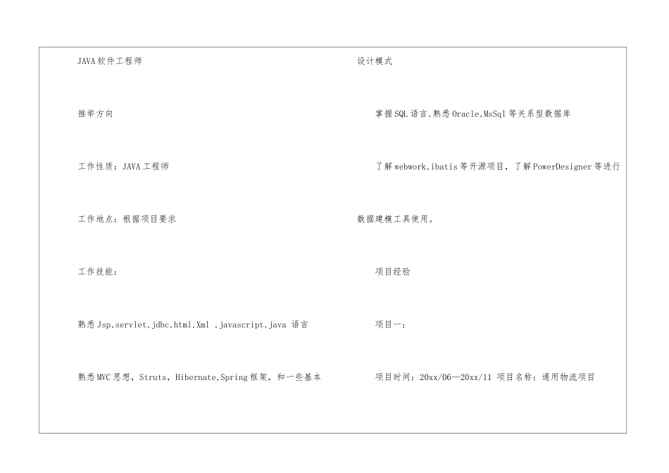 java优秀简历模板_第3页