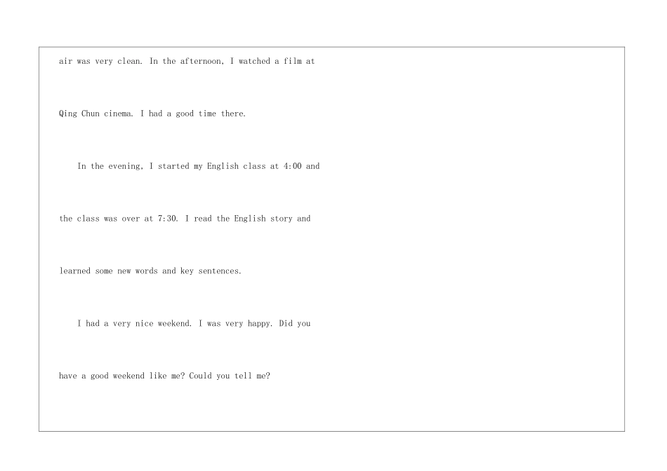 My-last-weekend-我的周末英语作文_第2页