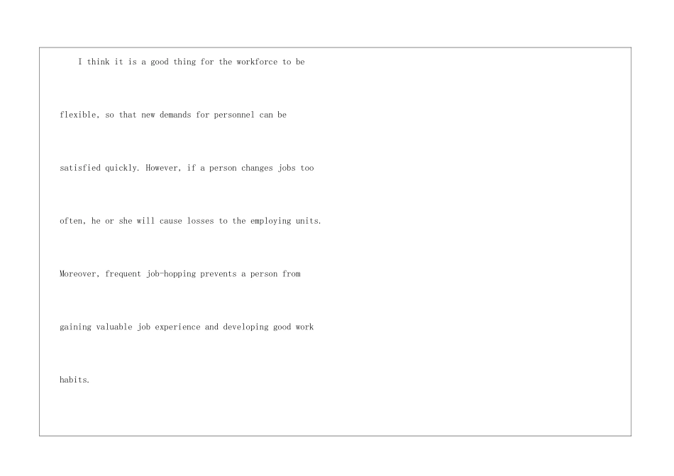 My-View-on-Job-Hopping四级作文-英语四级作文_第2页