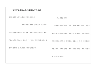 XX区监察队白色污染整治工作总结