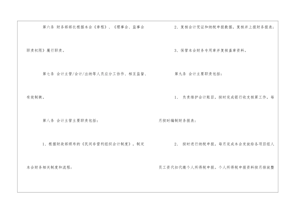 X慈善基金会财务管理制度--_第3页