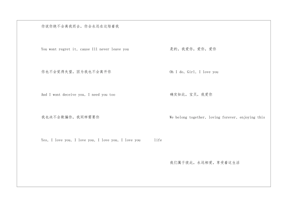 Yes-I-love-U歌词及歌手介绍_第2页