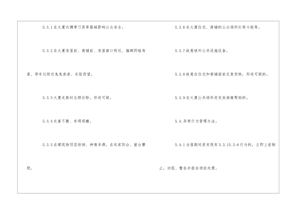 Z小区内异常行为管理办法--_第3页