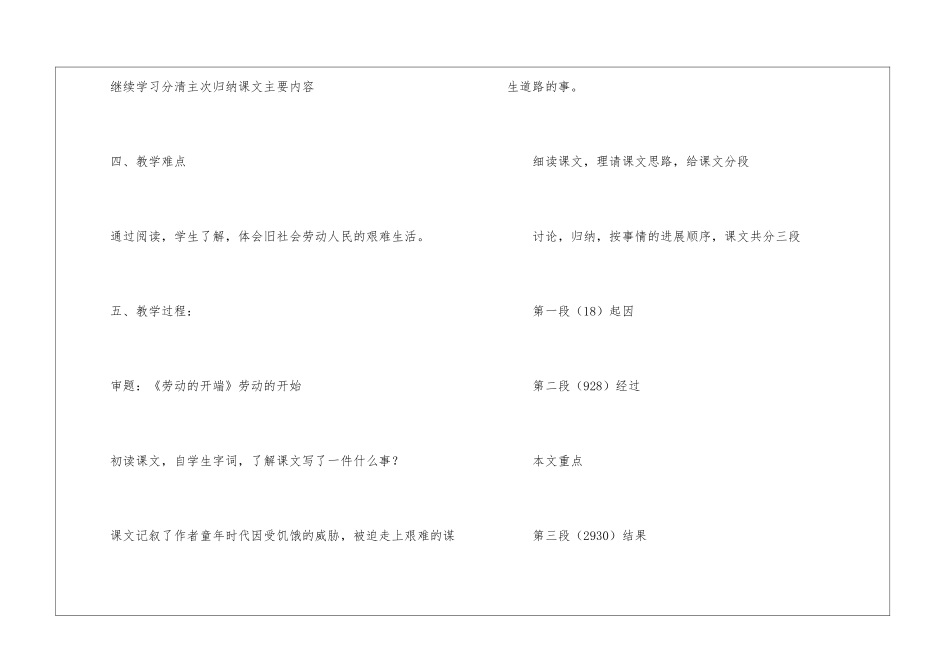 《劳动的开端》教学设计-_第2页