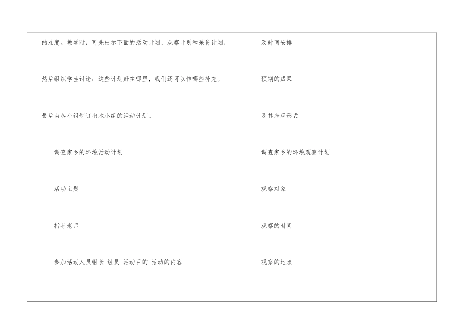 《口语交际·我们能做点什么》教学设计──调查家乡的环境-_第3页