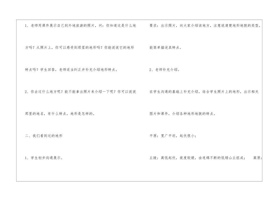 《地球表面的地形》教学设计和课件_第3页