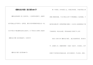 《撒哈拉沙漠》读后感600字