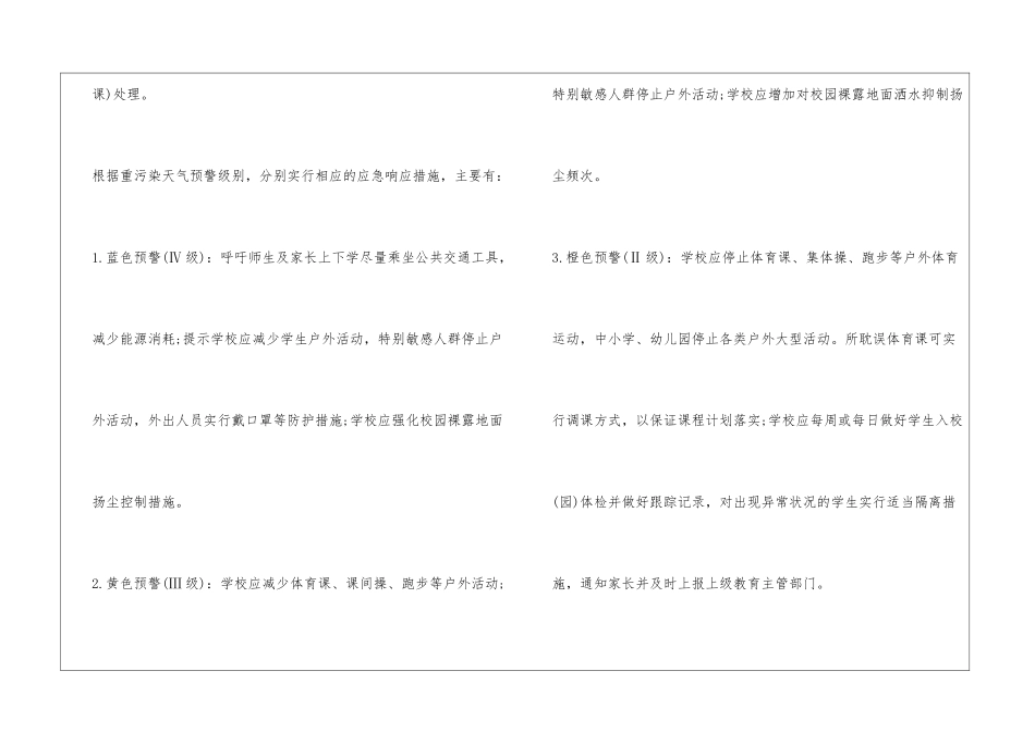 《极端天气和重污染天气应急预案》全文_第3页
